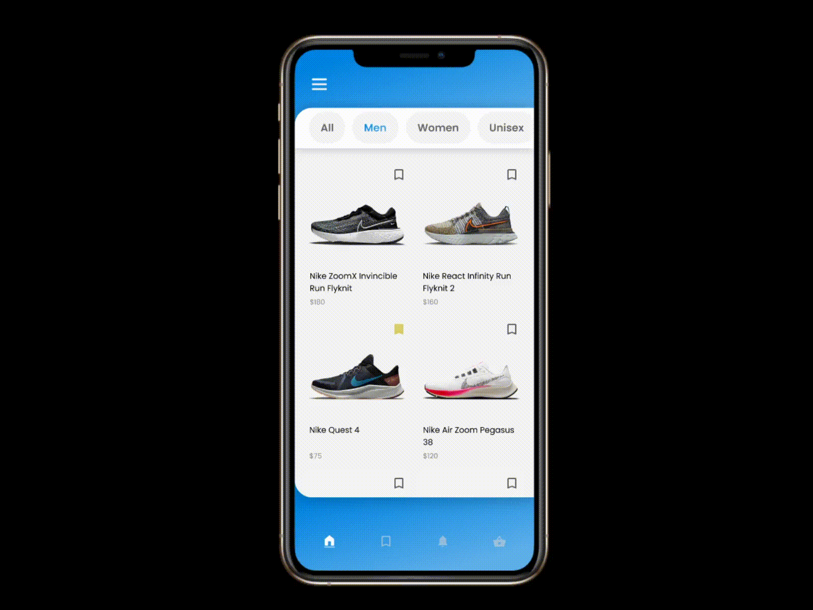 Shoe Shopping App Concept