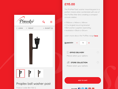 Pinseeker product page