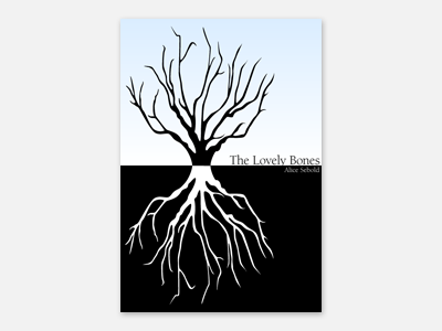 Project: The Lovely Bones Book Cover book cover illustration roots tree