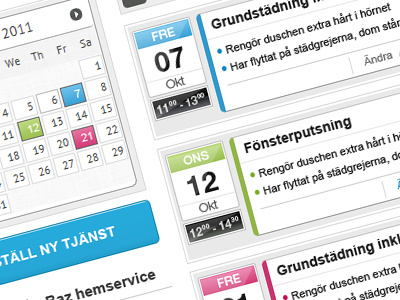 Customer supportsite calendar list schedule time