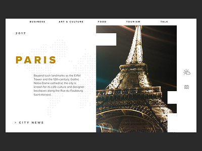 Daily UI challenge #002 - Travel More daily ui landing page paris travel