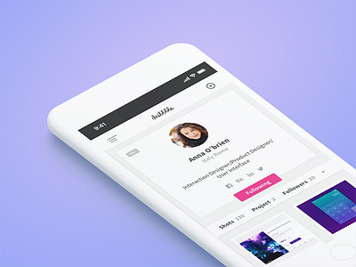 Daily UI challenge #006 - User Profile daily ui user profile