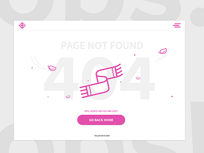 Daily UI challenge #008 - 404 404 daily ui
