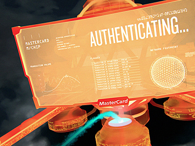 Authentication Station Grab 3d c4d motion graphics