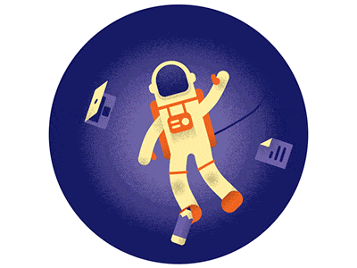 Animated Icons after effects animation astronaut beer comet compas cosmos gif motion radio