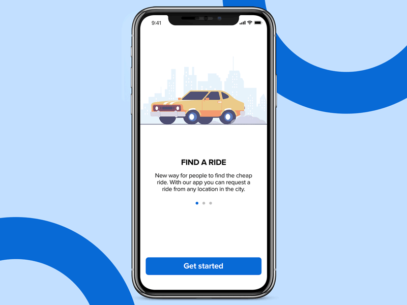 Car Animation after effects lottie bodymovin onboarding screen vehicle gif animation car