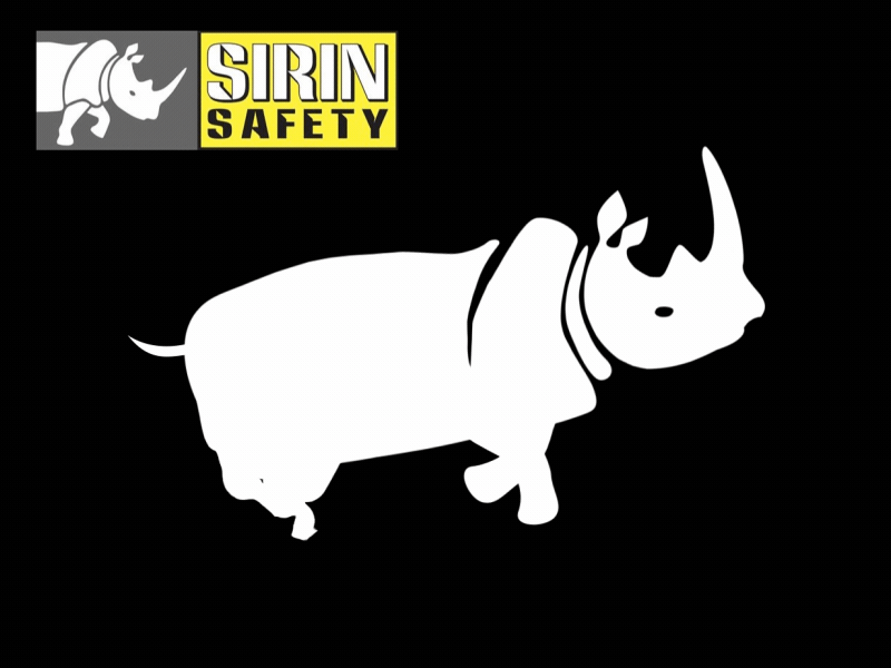 Sirin Safety after effects animation character animation dromp logo rhino