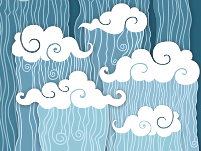 Rainy Clouds animation clouds graphic paralax rainy