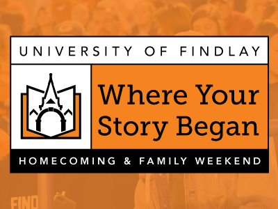 UF Homecoming Final Logo branding findlay homecoming logo story university of findlay