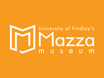 University of Findlay's Mazza Museum art museum book logo branding logo m logo mazza modern museum university of findlay