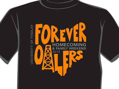 Forever Oilers homecoming logo ohio oilers university of findlay