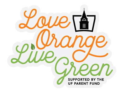 Love Orange Live Green Sitcker findlay live green love orange sustainability university