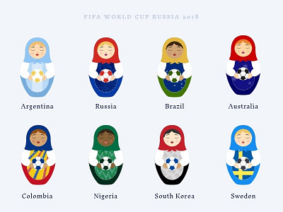 2018 World Cup Dolls challenge design doll illustration international international womens day russian russian doll thunderdome world cup world cup 2018