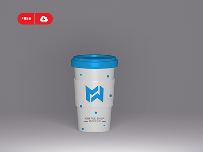 Free Download Coffee Cup Packaging Mockup