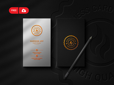 Download Download Free Luxury Business Card With Logo Mockup By Mockupmass Com On Dribbble