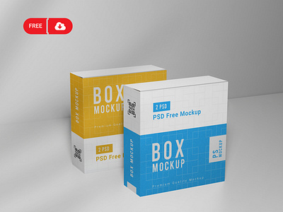 Download Download Free Box Packaging Mockups By Mockupmass Com On Dribbble