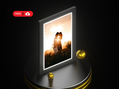 Download Free Poster, Photo Frame Mockup