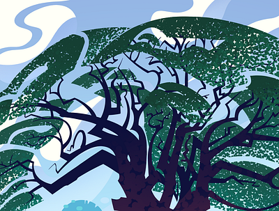Recreating memories: Songkla design illustration illustrations stylization thailand trees