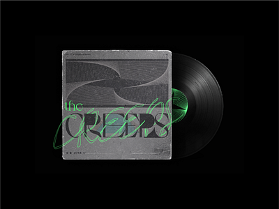 THE CREEPS → single artwork color design geometric geometry illustration lines minimal typography vector vinyl