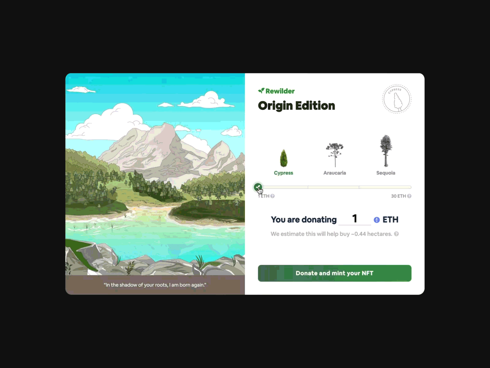 Rewilder donation app