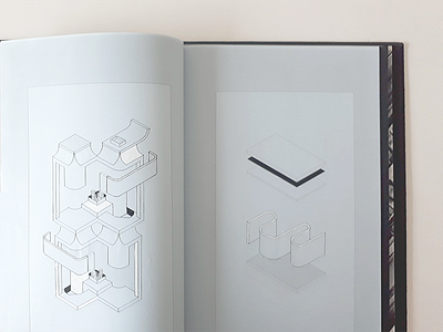 White is also a color architecture book building geometry graphic gray imposible isometric structure white