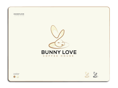 Bunny Love Coffee House logo app creative foodlogo graphicdesign logo logoart logomark minimal minimalist restaurant restaurantlogo unique