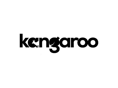 Kangaroo minimal logo app creative foodlogo kangarooafricaafrican logo logoart logomark minimal minimalist restaurant restaurantlogoanimalanimal logo unique