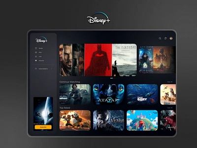 Disney+ Redesign Challenge cartoon disney disney land disney plus mdgrpias movie netflix redesign