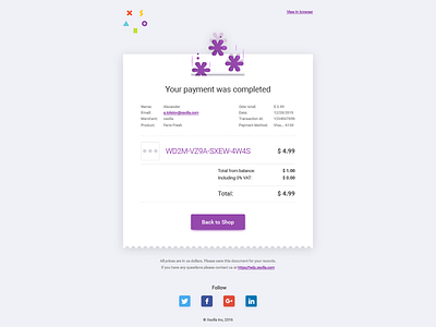 Сheck email template 2 - xsolla