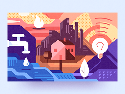 Housing and communal sector by Alexander Tolstov on Dribbble