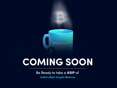 Crypto SIP Coming Soon on BuyUCoin branding btc cryptocurrency design