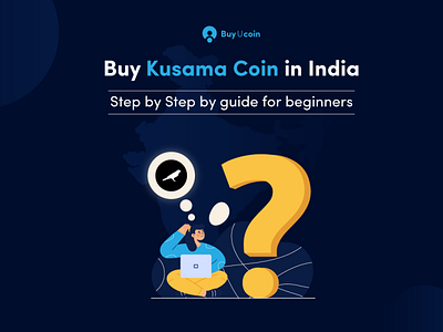 Buy KUSAMA Token in India — Step by Step guide for beginners branding cryptocurrency graphic design