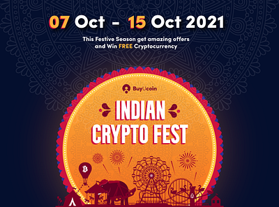 Crypto Fest branding cryptocurrency graphic design