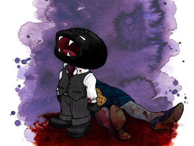 Maxwell: Nanny #5 blood cookie horror monster vampire