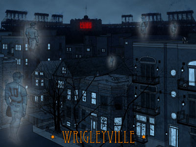 A Chicago Halloween - Wrigleyville baseball chicago cubs halloween ron sanot wrigleyville