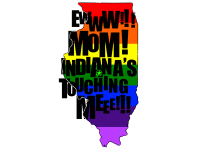 Ewww! Indiana! illinois indiana land of lincoln lgbt