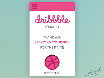 Let the dribbble Journey Begin! ui ui design ux ux design web design