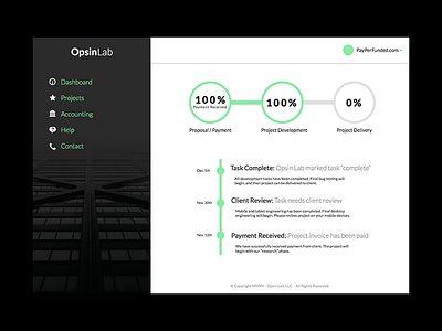 Project Management - Client Portal app client portal ui design ux design web design