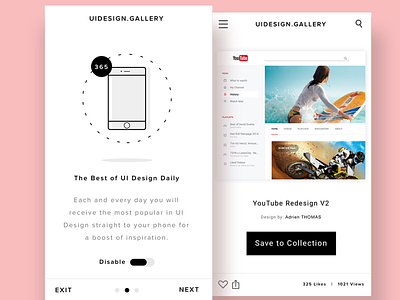 UI Design Gallery - Mobile Screens android design illustration ios minimal mobile ui ux web