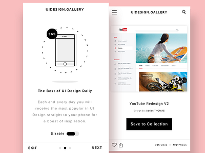 UI Design Gallery - Mobile Screens