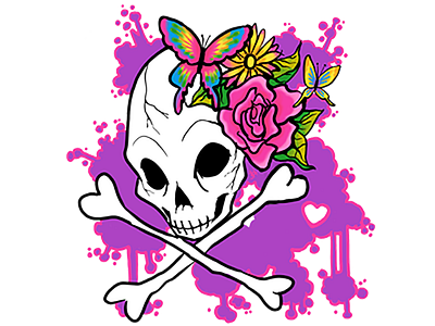 Technicolor Skull