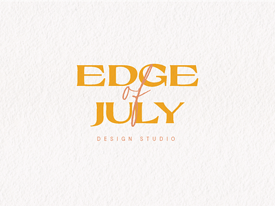 Edge of July Logo brand design branding clean design logo logo design logo mark vector