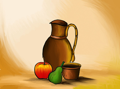 Still life Composition adobe photoshop digital painting digitalart