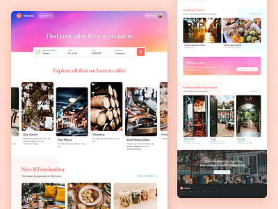 Me Gusta | Restaurant Booking Website