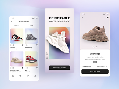 E-commerce Shoes App shopping