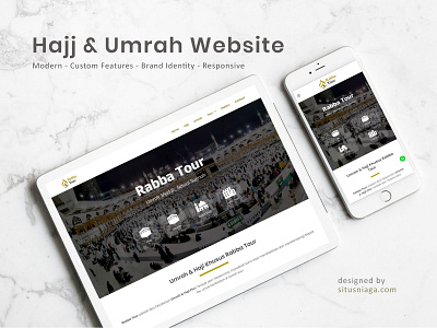 Hajj & Umrah Website branding graphic design hajj islamic design logo umrah ux web design website
