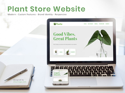Plant Store Website branding design logo plant plant store website ux web design website
