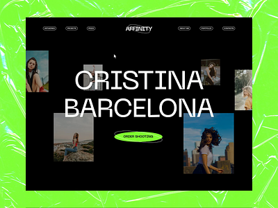 Cristina Barcelona. Photographer Landing page / Animation animation design digitalbutlers graphic design inspiration landing page motion graphics photographer