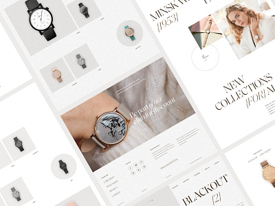 Luch Factory. Belarussian Watches | Website Redesign design digitalbutlers graphic design inspiration jewerly minimal serif typography ui watches white
