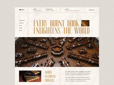 National Library #2 | Landing page